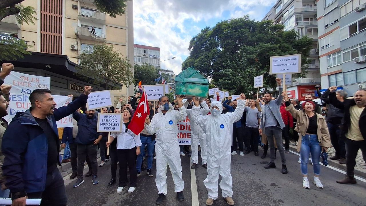 TPI işçilerinden tabutlu eylem!